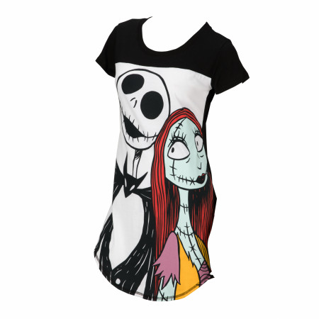 Nightmare Before Christmas Jack and Sally Junior's Dorm Shirt